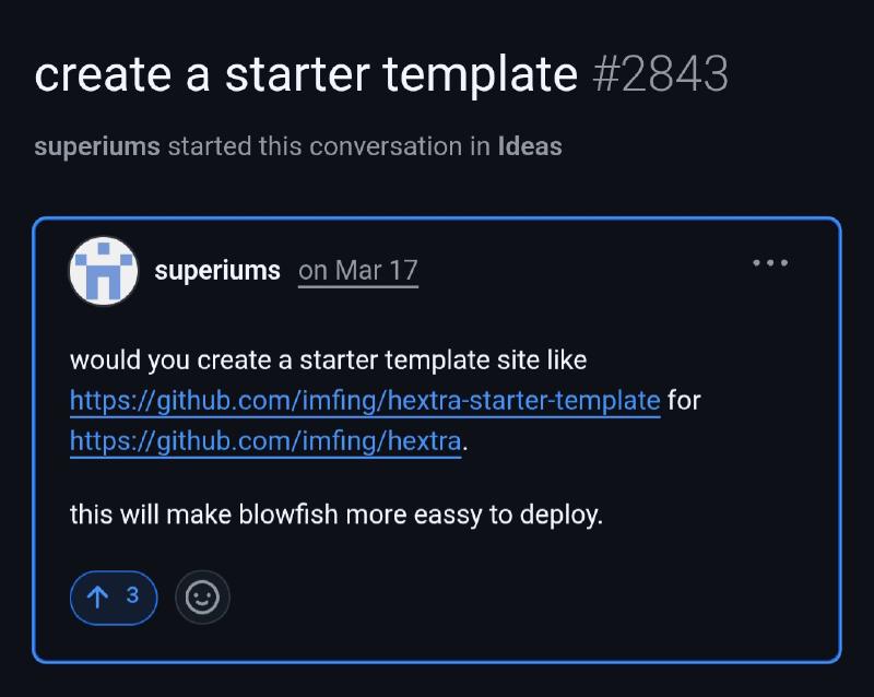 Discussion #2843 screenshot
